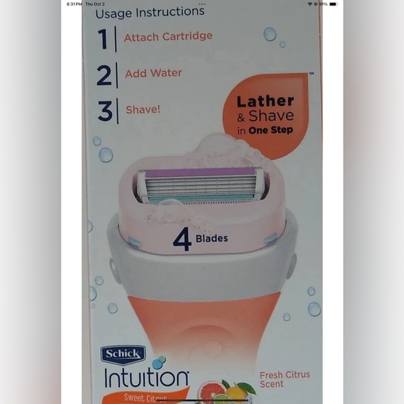 Schick Intuition Sweet Citrus Razor - Picture 3 of 4